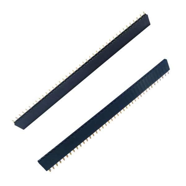 The 2.54mm Pitch Female Berg Strip Header 40×1 Pin is ideal for Arduino, PCB prototyping.