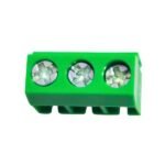 The 3 Pin PCB Mount Terminal Block is ideal for secure wire connections on circuit boards.