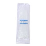 3.6 x 250mm White Nylon Cable Ties for Cable Management