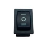 3 Pin Rocker Switch Black SPDT On-Off-On
