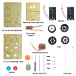 Remote Control DIY Wooden RC Racing Car Kit | For Kids STEM Learning - Image 6