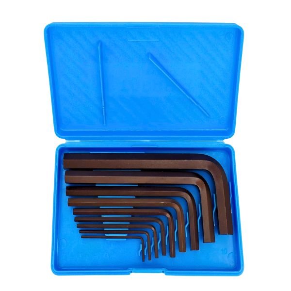 KM-9V Taparia 9 Pcs Black Finish Allen Key Set for long-term professional use.