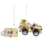 Remote Control DIY Wooden RC Racing Car Kit | For Kids STEM Learning - Image 3