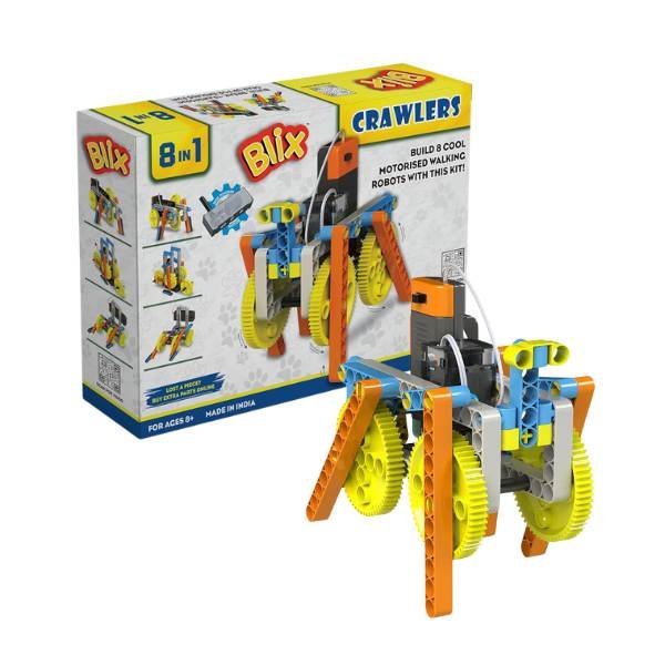 Blix 8-in-1 Crawlers DIY Model Kit for STEM Learning
