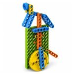 child assembling Blix 5-in-1 Buddy Building and Construction DIY Kit using screwdriver and plastic