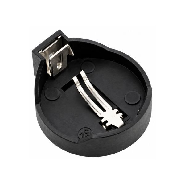 cr2032 coin cell battery holder front view