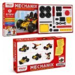 multiple construction models created using MECHANIX Basic Building and Construction Kit for creative play