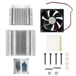 DIY thermoelectric cooling assembly highlighting airflow fan and heat dissipation structure
