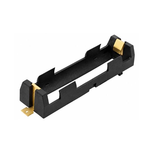 single cell 18650 smd/smt battery holder front view