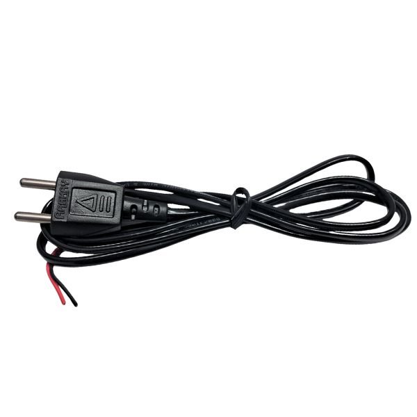 2-pin AC power cord for reliable mains power connection