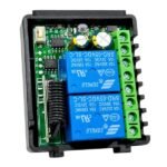 2 channel RF wireless remote control module receiver SPDT board view