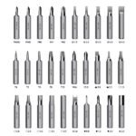 32-in-1 Interchangeable Multipurpose Precision Screwdriver Set with bits arranged neatly