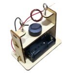 DIY Wooden Electromagnetic Motor Kit for Science Experiments - Image 2