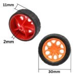 30mm x 11mm rubber RC toy car wheel offers excellent grip and smooth rolling