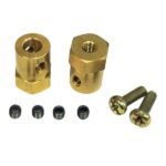 flexible 8mm hex coupler pair for smooth shaft connection and vibration reduction