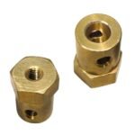 flexible 8mm hex coupler pair for smooth shaft connection and vibration reduction