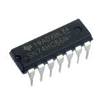 A SN74HC86N Quad 2-Input XOR Gate IC in a DIP-14 package