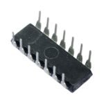 A SN74HC86N Quad 2-Input XOR Gate IC in a DIP-14 package