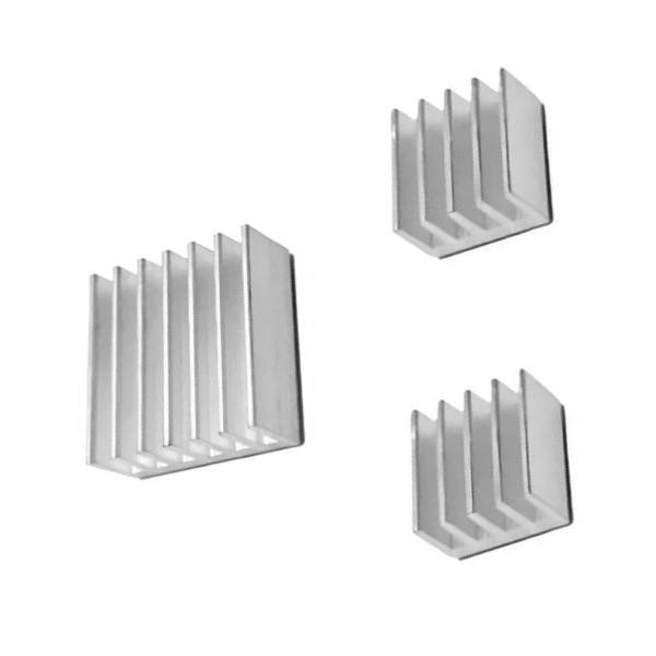 3 in 1 Aluminum Heatsink Cooling Set for Raspberry Pi