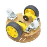 2WD Smart Mini Round Robot Car Chassis DIY Kit motor and wheel connections