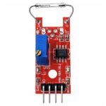 Reed switch sensor KY-025 PCB back view showing analog and digital output pin labels