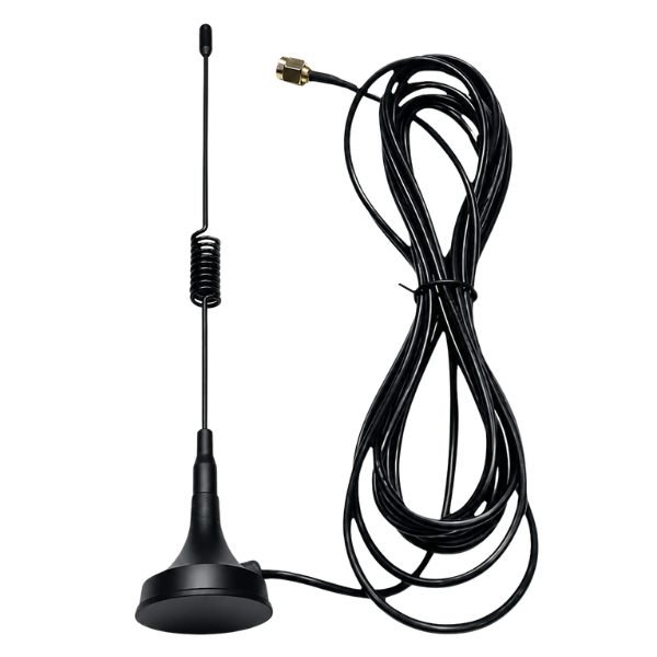6dBi SMA antenna magnetic base spring 698-2700MHz close up view