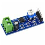 LM386 audio amplifier board pinout input output wiring view
