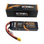 11.1V BONKA 4200mAh 35C 3S LiPo Battery Pack for high-power RC drones