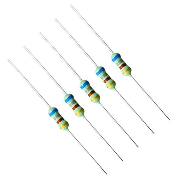 680 Ohm Resistor 1/4W (Pack of 5)