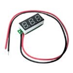 Mini Digital LED DC Voltmeter 4.5-30V 3-Digit Panel Mount Module