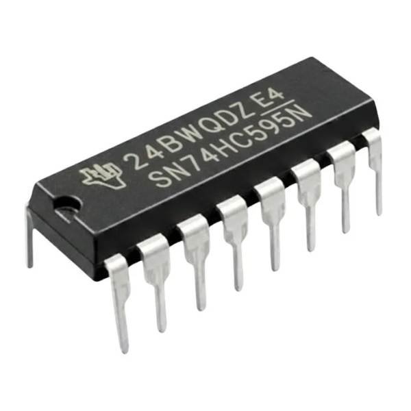 A SN74HC595N 8-Bit Shift Register CMOS IC for Arduino
