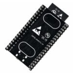esp32 development board side angle showing micro USB port and power regulator section