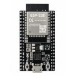 ESP 32E DevKitC V4 38-Pin Development Board with WiFi module, micro USB port, and dual row pin headers