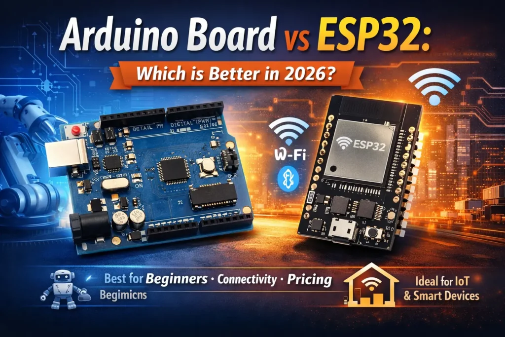 Arduino Board vs ESP32 Which is Better in 2026