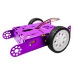 Chassis Arduino car 65x15mm rubber wheel close up view
