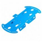 Aluminum robot chassis precision drilled brackets top view