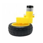 BO motor with wheel L-shaped right angle shaft top view