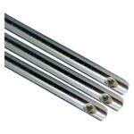 Metal shaft 128mm magnetic alloy steel mounting holes top view