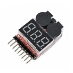 1-8S LiPo Battery Voltage Tester Cell Pack Display front