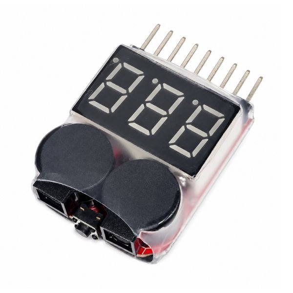 1-8S Lipo Battery Voltage Tester compact voltage checking tool
