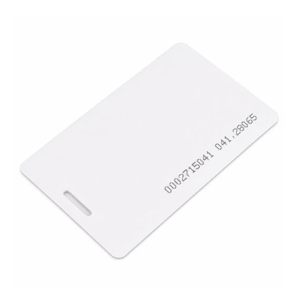 RFID Card 125kHz PVC White EM4100 front view