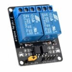 2 Channel 5V Relay Module Optocoupler 3.3V 5V front view