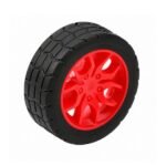 30mm toy wheel 2mm bore micro motor shaft close up view