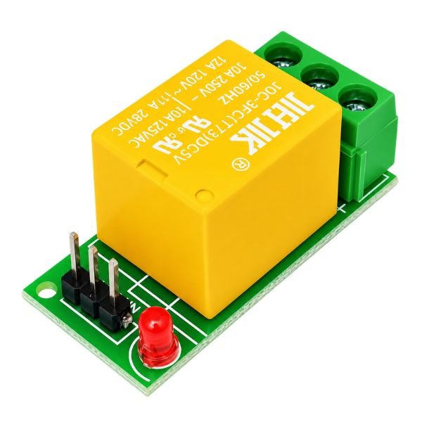5V 1CH Relay Module TTL Arduino single channel front view