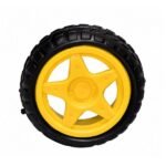Robot Wheel 65mm for BO Gear Motor Yellow Black 25mm Wide