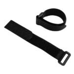 Battery Strap 20cm Aeromodelling Nylon Black Hook Loop front