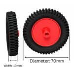 Robot Wheel 70mm x 13mm BO Motor Plastic General Purpose