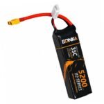 BONKA 11.1V 5200mAh LiPo Battery 35C 3S XT60 side view