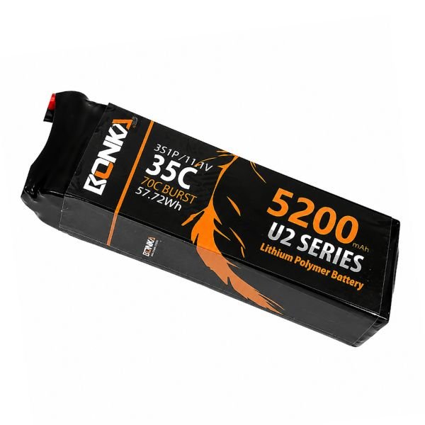 BONKA 11.1V 5200mAh LiPo Battery 35C 3S XT60
