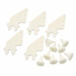 Control Horn Set RC Plane Nylon 4-hole Servo front view